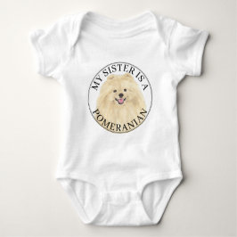 Pommern Hund Big Sister T Shirt