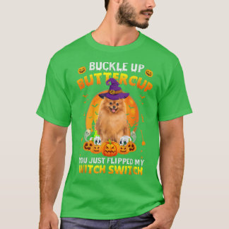 Pommern Hund Buckle Butterkopp Halloween Costu T Shirt