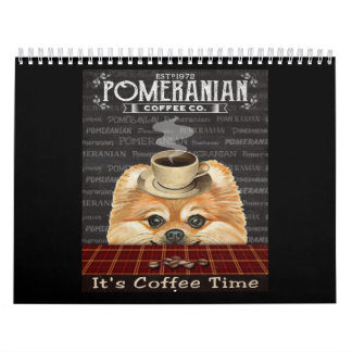 Pommern Hund coffee Kalender