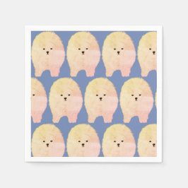 Pommern Hund, Fluffy Pet Anpassningsbar Pappersser Pappersservett