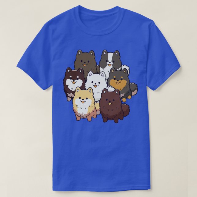 Pommern Hund Group T Shirt (Design framsida)