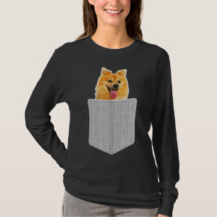 Pommern-Hund i Pocket Funny Pom Puppy T Shirt