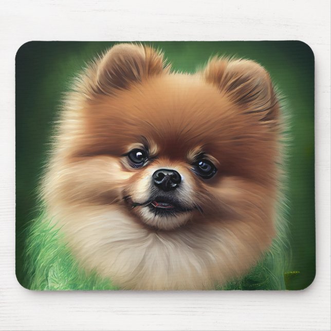 Pommern Hund i St. Patrick Dress Musmatta (Framsidan)
