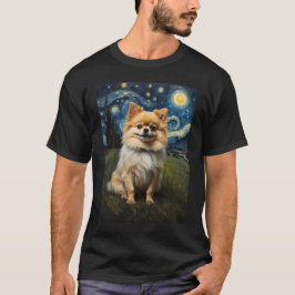 Pommern-hund i Starry-natten, Edvard Munch T Shirt