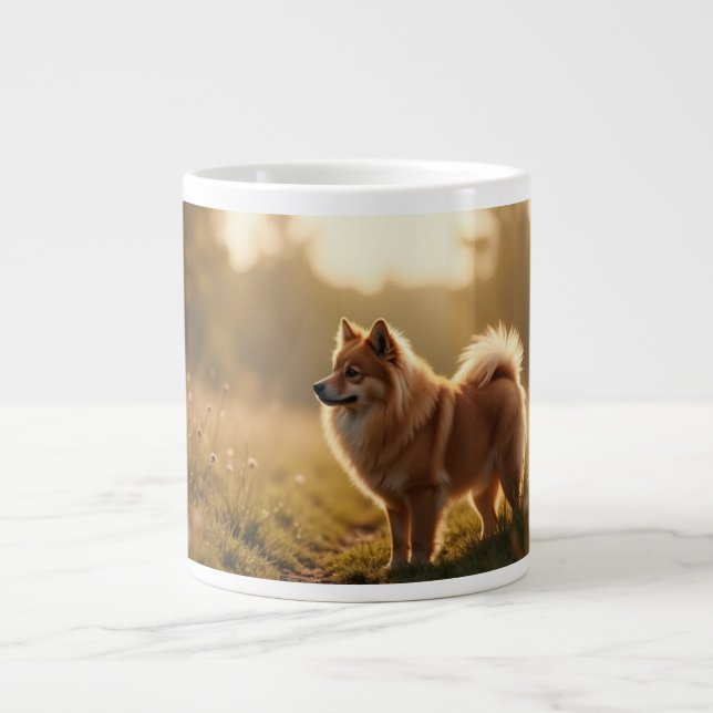 Pommern Hund Jumbo Mugg (Framsidan)