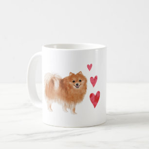 Pommern Hund med Anpassningsbar Pet Namn Kaffemugg