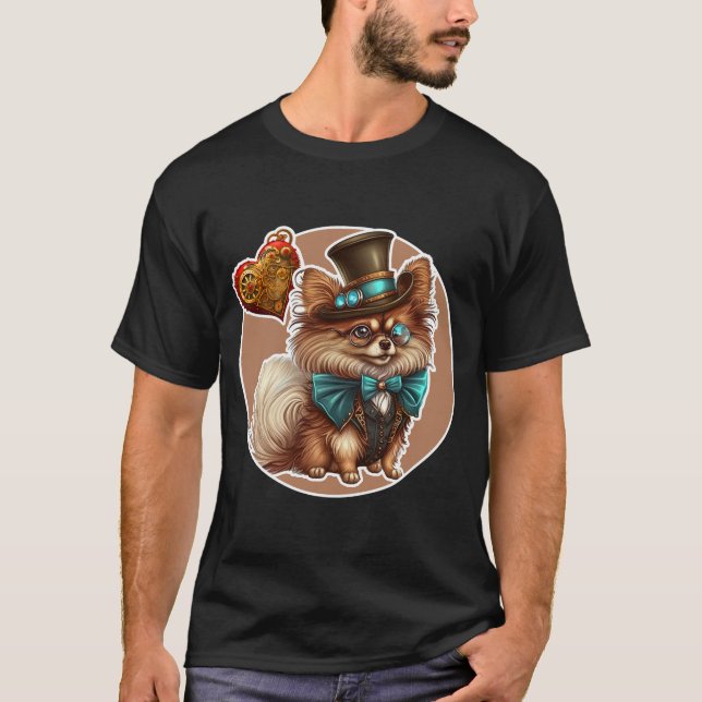 Pommern Hund T-Shirt (Framsida)