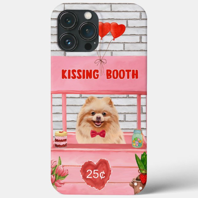 Pommern Hund Valentindagen Kissing Booth (Baksida)