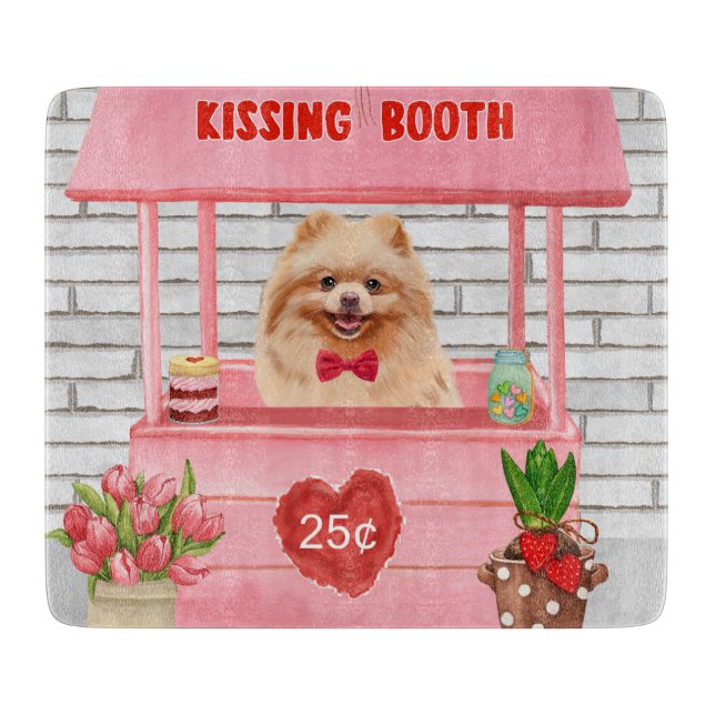 Pommern Hund Valentindagen Kissing Booth (Framsidan)