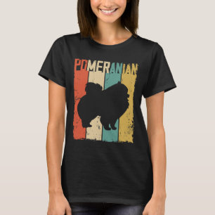 Pommern Hund Vintage Retro T Shirt