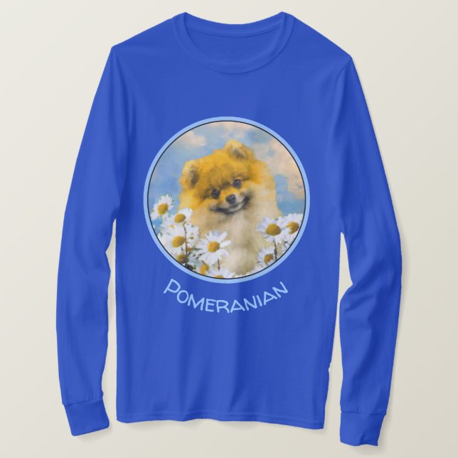 Pommern i målning av Daisy - Originalkonst T Shirt (Design framsida)