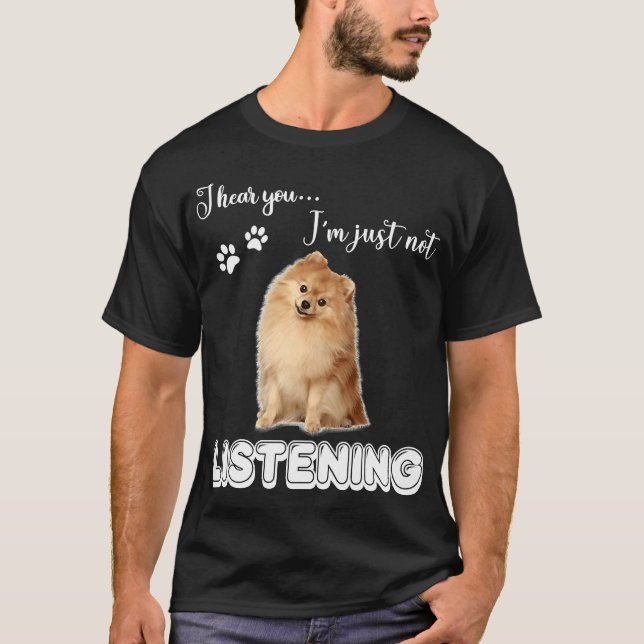 Pommern jag hör att du inte lyssnar 2 t shirt (Framsida)