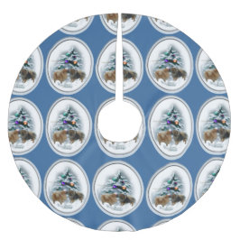 Pommern Jul Julgransmatta Borstad Polyester