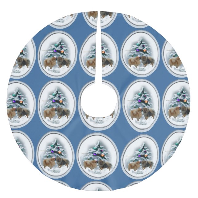 Pommern Jul Julgransmatta Borstad Polyester (Framsidan)