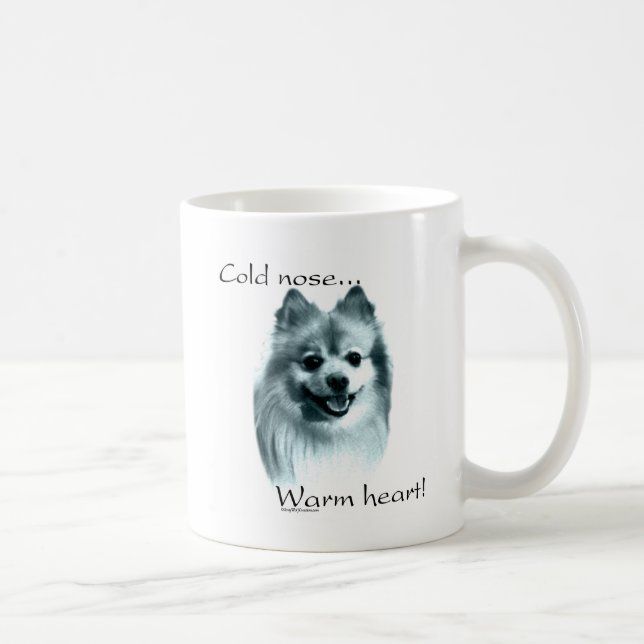 Pommern Kall Nose Warm Heart Kaffemugg (Höger)