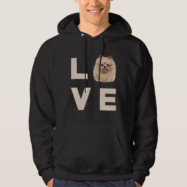 Pommern Kärlek 67 Hoodie (Framsida)