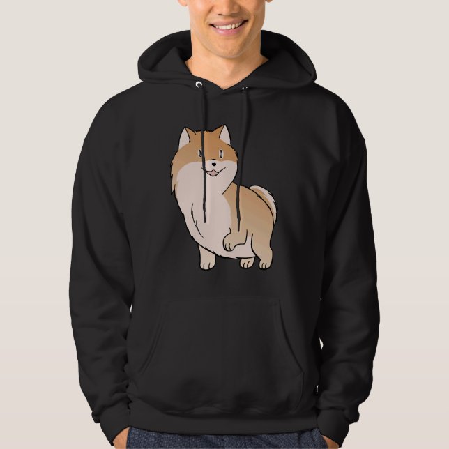 Pommern Kärlek Hoodie (Framsida)