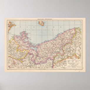Pommern kartbokkarta poster