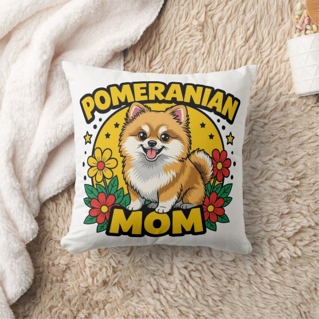 Pommern Mamma Blommigt Kudde (Filt)