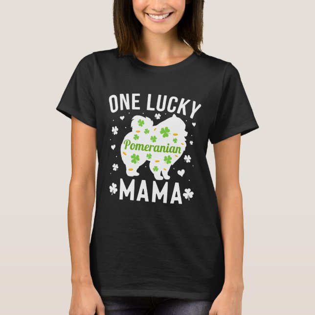 Pommern Mamma St patricks day T Shirt (Framsida)