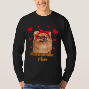 Pommern Mamma Valentines day Hund Mamma Mor dag W T Shirt