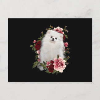 Pommern med blomma vykort