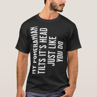 Pommern Min Pommern lutar åt huvudet precis som T Shirt