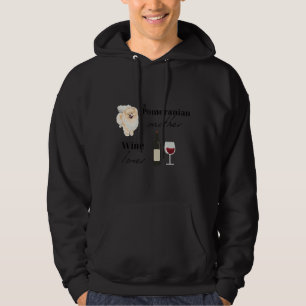 Pommern Mor Älskare Passande Scoop vid Vin Hoodie
