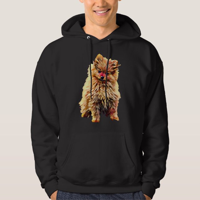 Pommern Oljemålning Hoodie (Framsida)