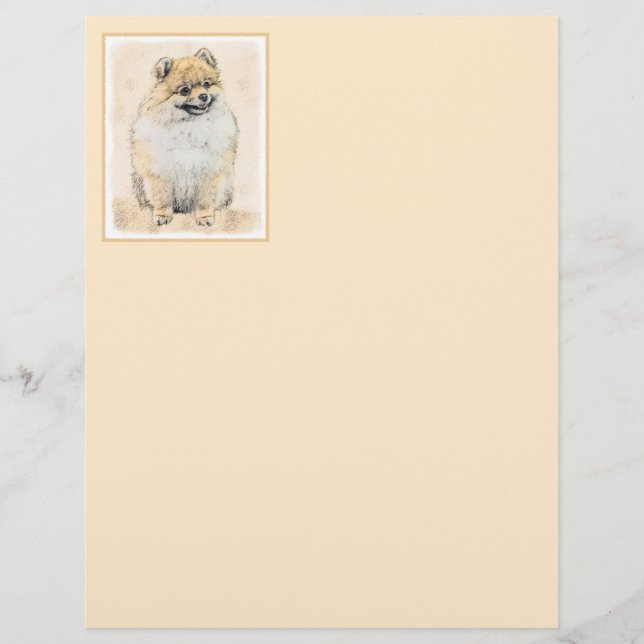 Pommern (Orange) - Original Hund Art (Framsida)