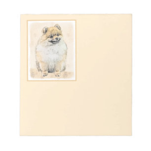 Pommern (Orange) - Original Hund Art Anteckningsblock