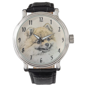 Pommern (Orange) - Original Hund Art Armbandsur
