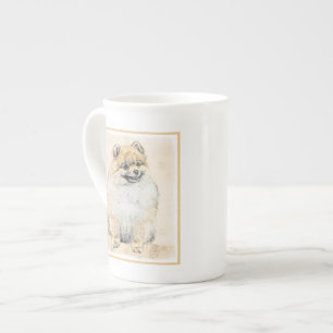 Pommern (Orange) - Original Hund Art Benporslin Mugg