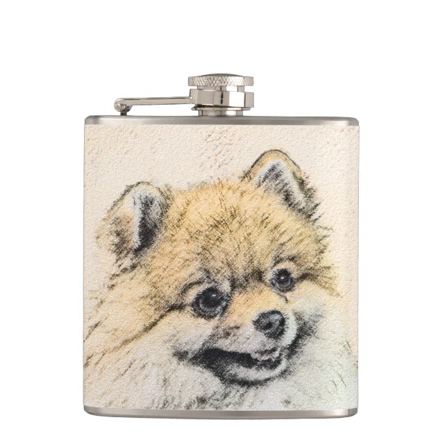 Pommern (Orange) - Original Hund Art Fickplunta (Framsidan)