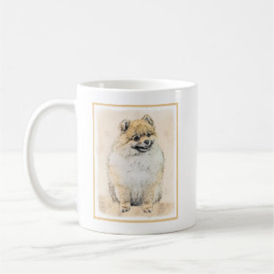Pommern (Orange) - Original Hund Art Kaffemugg