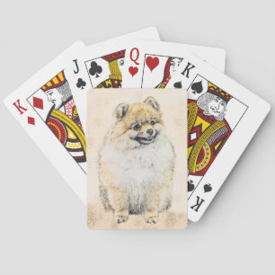 Pommern (Orange) - Originalkonst Casinokort