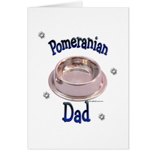 Pommern Pappa Hälsningskort (Framsidan)