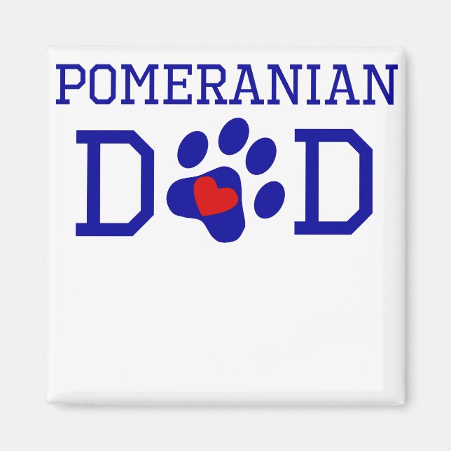 Pommern Pappa Magnet (Framsidan)