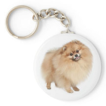 Pommern Pom Puppy Hund Keychain