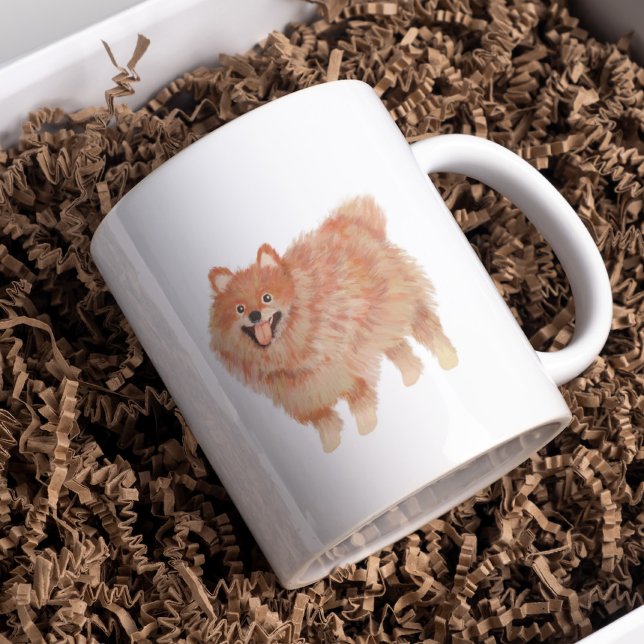 Pommern Porträtt Kaffemugg (Skapare uppladdad)