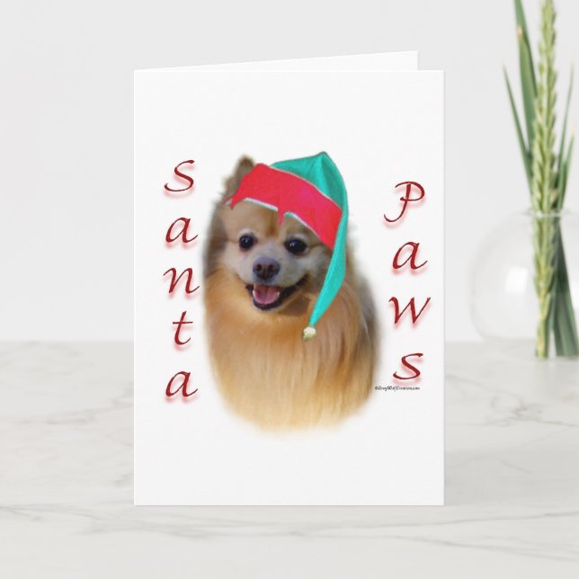 Pommern Santa Tassar Helgkort (Framsida)
