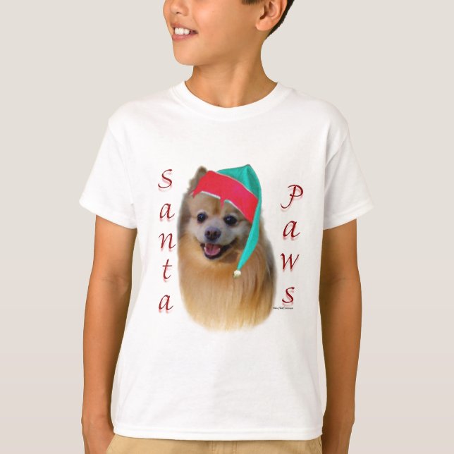 Pommern Santa Tassar Tee Shirt (Framsida)