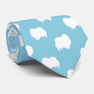 Pommern Silhouettes Mönster Light Blue Slips