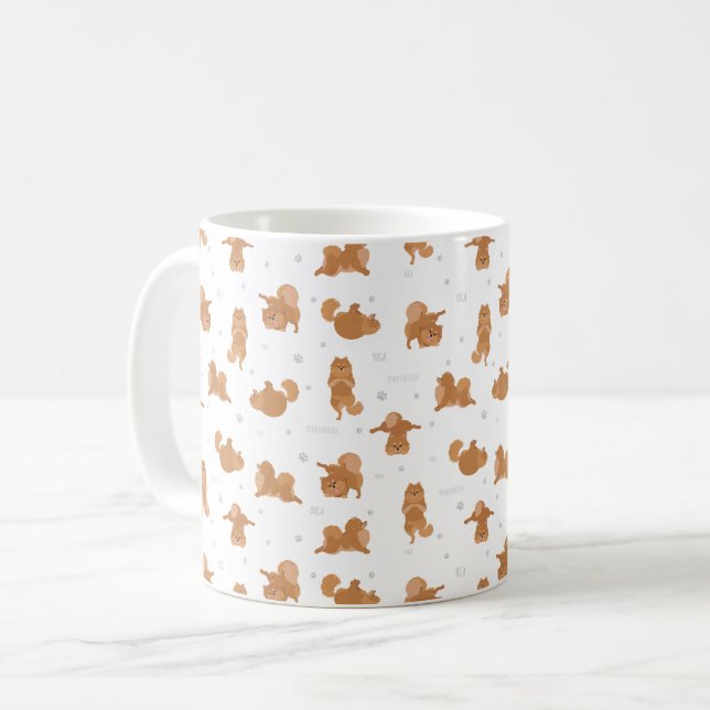 Pommern spitz kaffemugg (Framsida vänster)