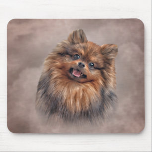 Pommern Spitz Teckning Hund Musmatta
