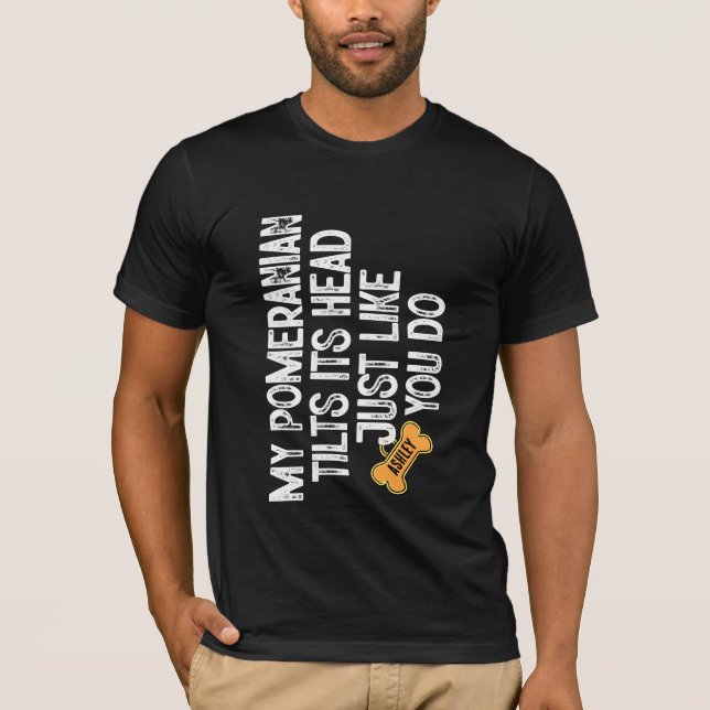 Pommern Tlits huvud som du T Shirt (Framsida)