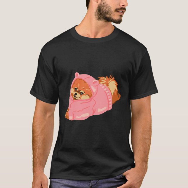 Pommern Tunga och Ansikte T Shirt (Framsida)