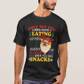 Pommern Ugly de ser att du äter T Shirt