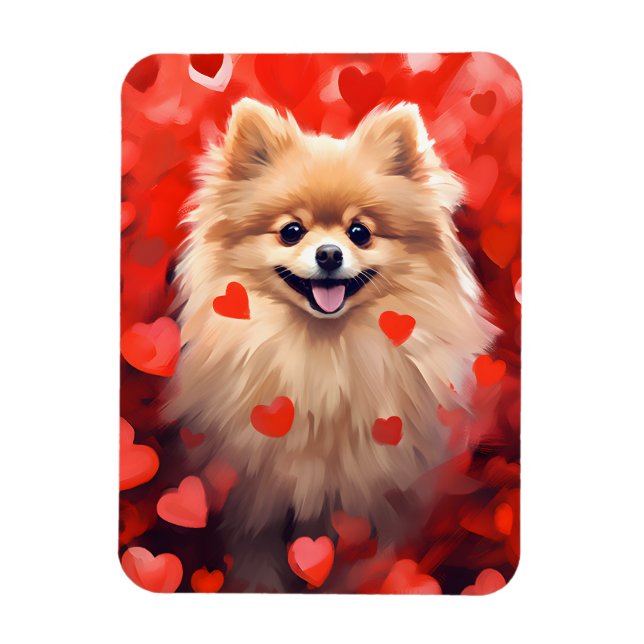 Pommern Valentines day Magnet (Vertikal)
