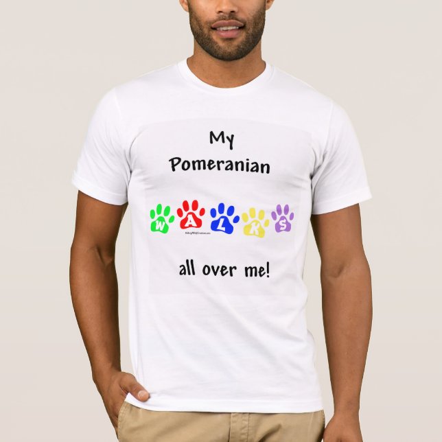 Pommern Walks över mig Tee (Framsida)